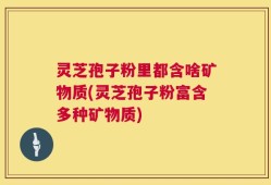 灵芝孢子粉里都含啥矿物质(灵芝孢子粉富含多种矿物质)