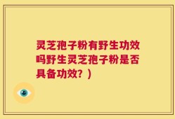 灵芝孢子粉有野生功效吗野生灵芝孢子粉是否具备功效？)