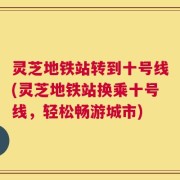 灵芝地铁站转到十号线(灵芝地铁站换乘十号线，轻松畅游城市)