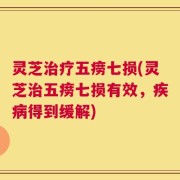 灵芝治疗五痨七损(灵芝治五痨七损有效，疾病得到缓解)