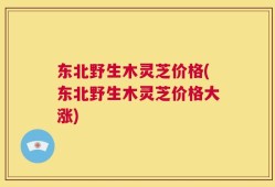 东北野生木灵芝价格(东北野生木灵芝价格大涨)