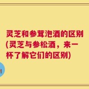 灵芝和参茸泡酒的区别(灵芝与参松酒，来一杯了解它们的区别)