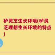 栌灵芝生长环境(栌灵芝理想生长环境的特点)