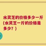 水灵芝的价格多少一斤(水灵芝一斤的价格是多少？)