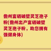 儋州富硒破壁灵芝孢子粉(儋州出产富硒破壁灵芝孢子粉，助您拥有强健身体)