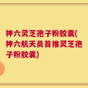 神六灵芝孢子粉胶囊(神六航天员首推灵芝孢子粉胶囊)