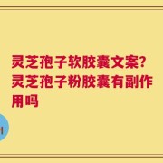 灵芝孢子软胶囊文案？灵芝孢子粉胶囊有副作用吗