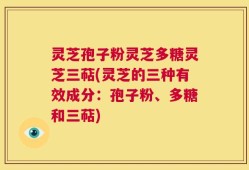 灵芝孢子粉灵芝多糖灵芝三萜(灵芝的三种有效成分：孢子粉、多糖和三萜)