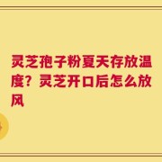 灵芝孢子粉夏天存放温度？灵芝开口后怎么放风