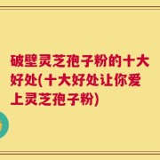 破壁灵芝孢子粉的十大好处(十大好处让你爱上灵芝孢子粉)