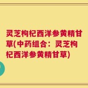 灵芝枸杞西洋参黄精甘草(中药组合：灵芝枸杞西洋参黄精甘草)