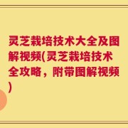 灵芝栽培技术大全及图解视频(灵芝栽培技术全攻略，附带图解视频)