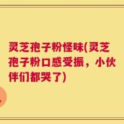 灵芝孢子粉怪味(灵芝孢子粉口感受振，小伙伴们都哭了)