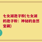 七女湖孢子粉(七女湖的孢子粉：神秘的自然宝藏)