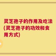 灵芝孢子的作用及吃法(灵芝孢子的功效和食用方式)