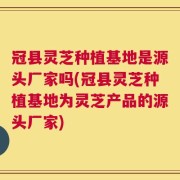 冠县灵芝种植基地是源头厂家吗(冠县灵芝种植基地为灵芝产品的源头厂家)