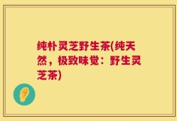 纯朴灵芝野生茶(纯天然，极致味觉：野生灵芝茶)