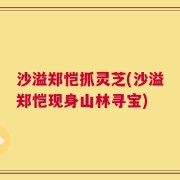 沙溢郑恺抓灵芝(沙溢郑恺现身山林寻宝)