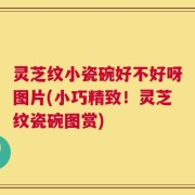 灵芝纹小瓷碗好不好呀图片(小巧精致！灵芝纹瓷碗图赏)