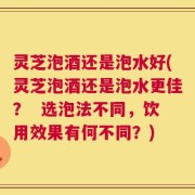 灵芝泡酒还是泡水好(灵芝泡酒还是泡水更佳？  选泡法不同，饮用效果有何不同？)
