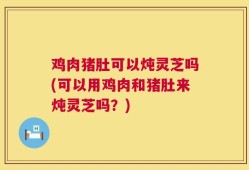 鸡肉猪肚可以炖灵芝吗(可以用鸡肉和猪肚来炖灵芝吗？)