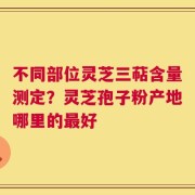 不同部位灵芝三萜含量测定？灵芝孢子粉产地哪里的最好