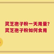 灵芝孢子粉一天用量？灵芝孢子粉如何食用