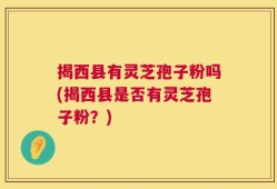揭西县有灵芝孢子粉吗(揭西县是否有灵芝孢子粉？)