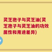 灵芝孢子与灵芝油(灵芝孢子与灵芝油的功效属性和用途差异)