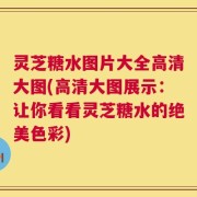 灵芝糖水图片大全高清大图(高清大图展示：让你看看灵芝糖水的绝美色彩)