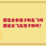 蘑菇会有孢子粉乱飞吗蘑菇会飞出孢子粉吗？