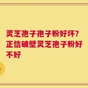 灵芝孢子孢子粉好坏？正信破壁灵芝孢子粉好不好