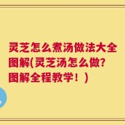 灵芝怎么煮汤做法大全图解(灵芝汤怎么做？图解全程教学！)