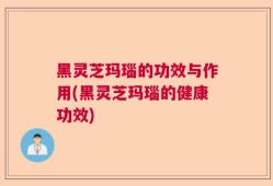 黑灵芝玛瑙的功效与作用(黑灵芝玛瑙的健康功效)