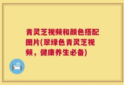 青灵芝视频和颜色搭配图片(翠绿色青灵芝视频，健康养生必备)