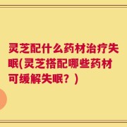 灵芝配什么药材治疗失眠(灵芝搭配哪些药材可缓解失眠？)