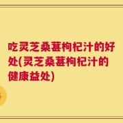 吃灵芝桑葚枸杞汁的好处(灵芝桑葚枸杞汁的健康益处)