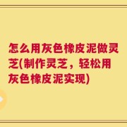 怎么用灰色橡皮泥做灵芝(制作灵芝，轻松用灰色橡皮泥实现)