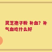 灵芝孢子粉 补血？补气血吃什么好