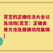 灵芝的正确吃法大全以及功效(灵芝：正确食用方法及健康功效集锦)