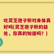 吃灵芝孢子粉对身体真好吗(灵芝孢子粉的益处，你真的知道吗？)