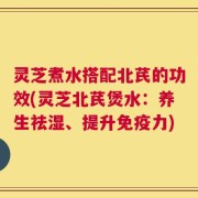 灵芝煮水搭配北芪的功效(灵芝北芪煲水：养生祛湿、提升免疫力)