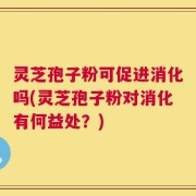 灵芝孢子粉可促进消化吗(灵芝孢子粉对消化有何益处？)