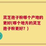 灵芝孢子粉哪个产地的更好(哪个地方的灵芝孢子粉更好？)