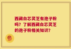 西藏白芯灵芝有孢子粉吗？了解西藏白芯灵芝的孢子粉相关知识？