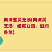 肉沫煮灵芝汤(肉沫灵芝汤：细腻口感，滋润身体)