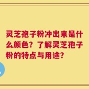 灵芝孢子粉冲出来是什么颜色？了解灵芝孢子粉的特点与用途？