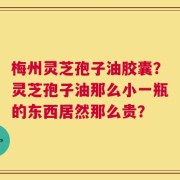梅州灵芝孢子油胶囊？灵芝孢子油那么小一瓶的东西居然那么贵？