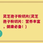 灵芝孢子粉切片(灵芝孢子粉切片：营养丰富，健康必备！)
