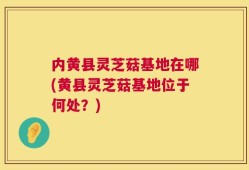 内黄县灵芝菇基地在哪(黄县灵芝菇基地位于何处？)